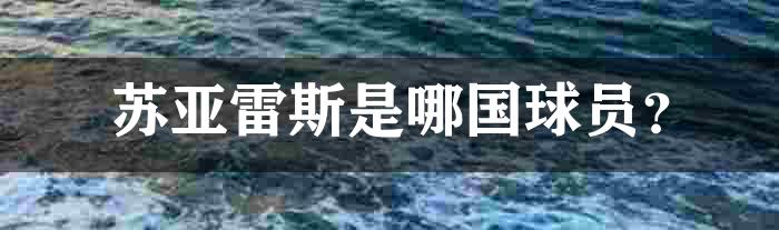 苏亚雷斯是哪国球员？