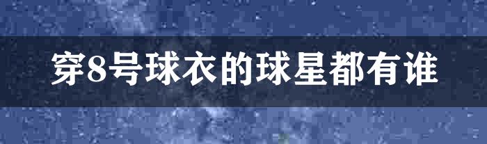 穿8号球衣的球星都有谁