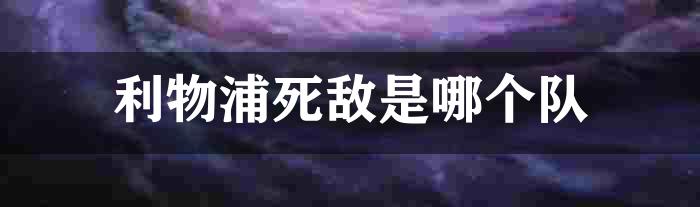 利物浦死敌是哪个队