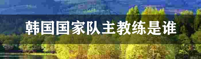 韩国国家队主教练是谁