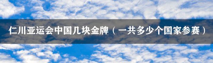 仁川亚运会中国几块金牌（一共多少个国家参赛）