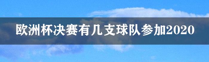 欧洲杯决赛有几支球队参加2020