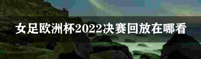 女足欧洲杯2022决赛回放在哪看