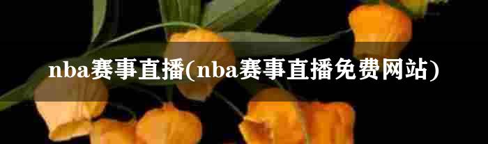 nba赛事直播(nba赛事直播免费网站)