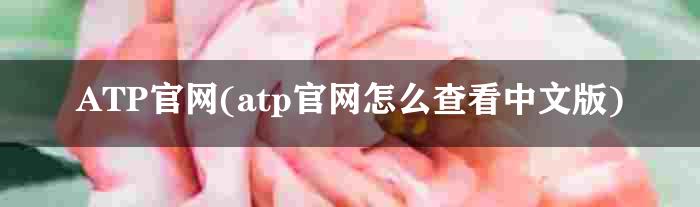 ATP官网(atp官网怎么查看中文版)
