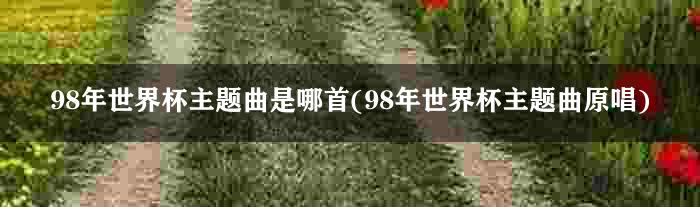 98年世界杯主题曲是哪首(98年世界杯主题曲原唱)