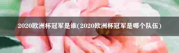 2020欧洲杯冠军是谁(2020欧洲杯冠军是哪个队伍)